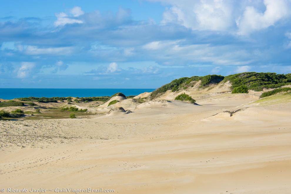 Imagem da praia em Itaúnas